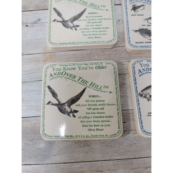 24 Coasters You Know You're Older and Over the‎ Hil Funny Joke Gag Gift New - Picture 2 of 8